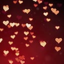 Valentines Hearts Background with Copy Space