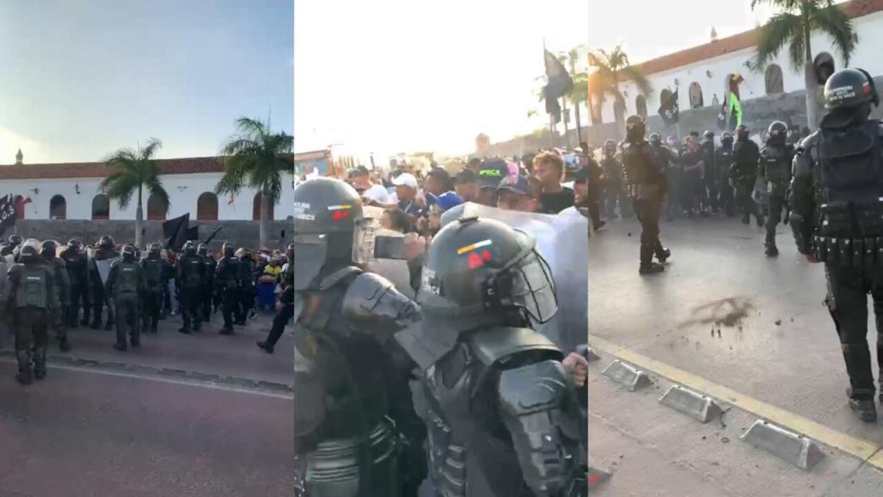 Protestas en Cartagena.
