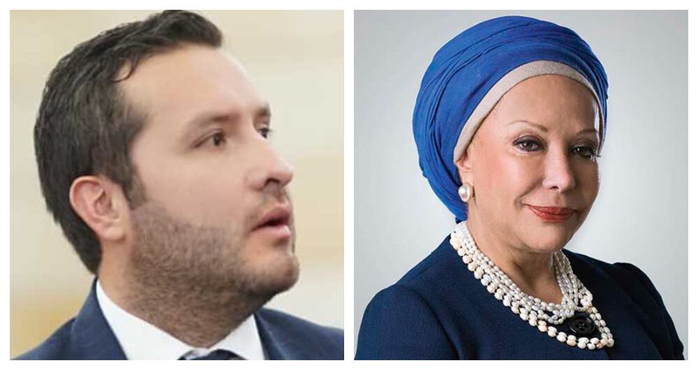 Jaime Felipe Lozada y Piedad Córdoba.