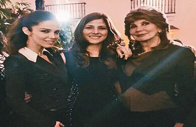 Juana Acosta, María Molina y Marta Restrepo.