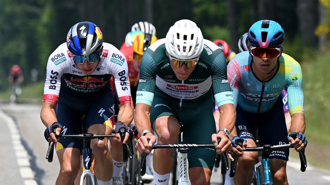 Harold Tejada en la fuga de la etapa 3, Critérium del Dauphiné