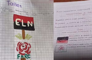 Polémica tarea escolar sobre el ELN y las Farc.