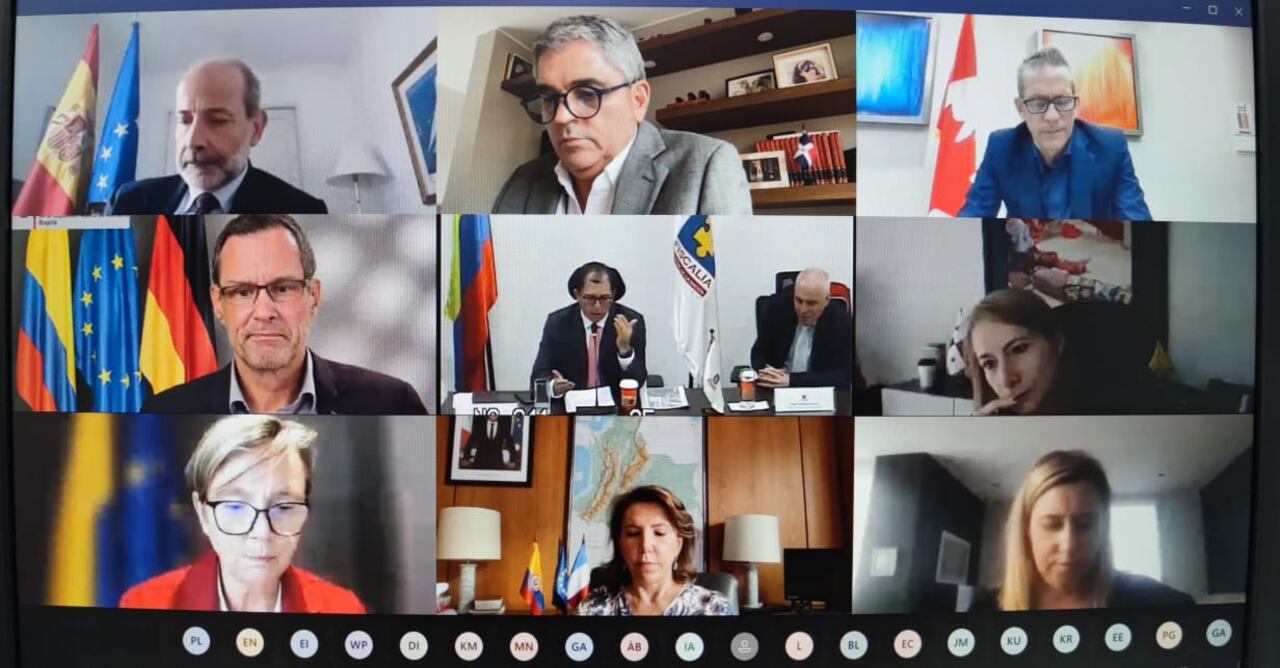 Francisco Barbosa se reunió con delegados de la Naciones Unidas, la OEA y embajadores internacionales para dialogar sobre la actuación de la Fiscalía en el marco del paro nacional.