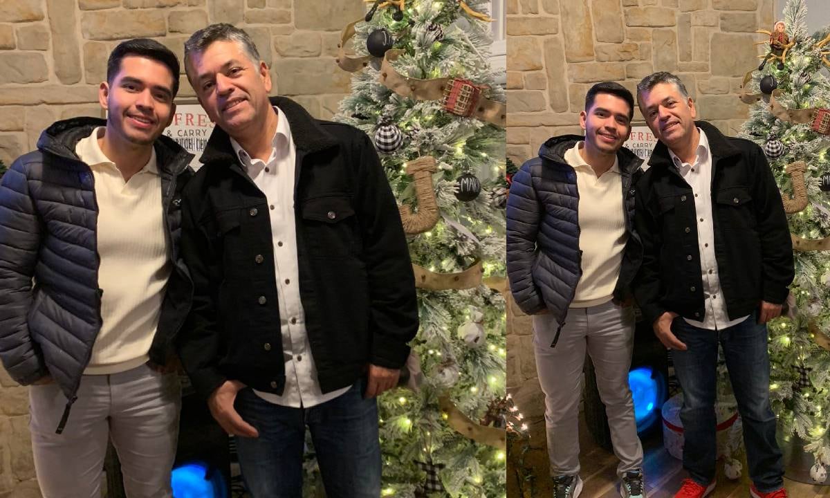 Tanto padre como hijo celebraron juntos la navidad del año 2022 en Estados Unidos donde planeaban quedarse a vivir y legalizar su estatus migratorio