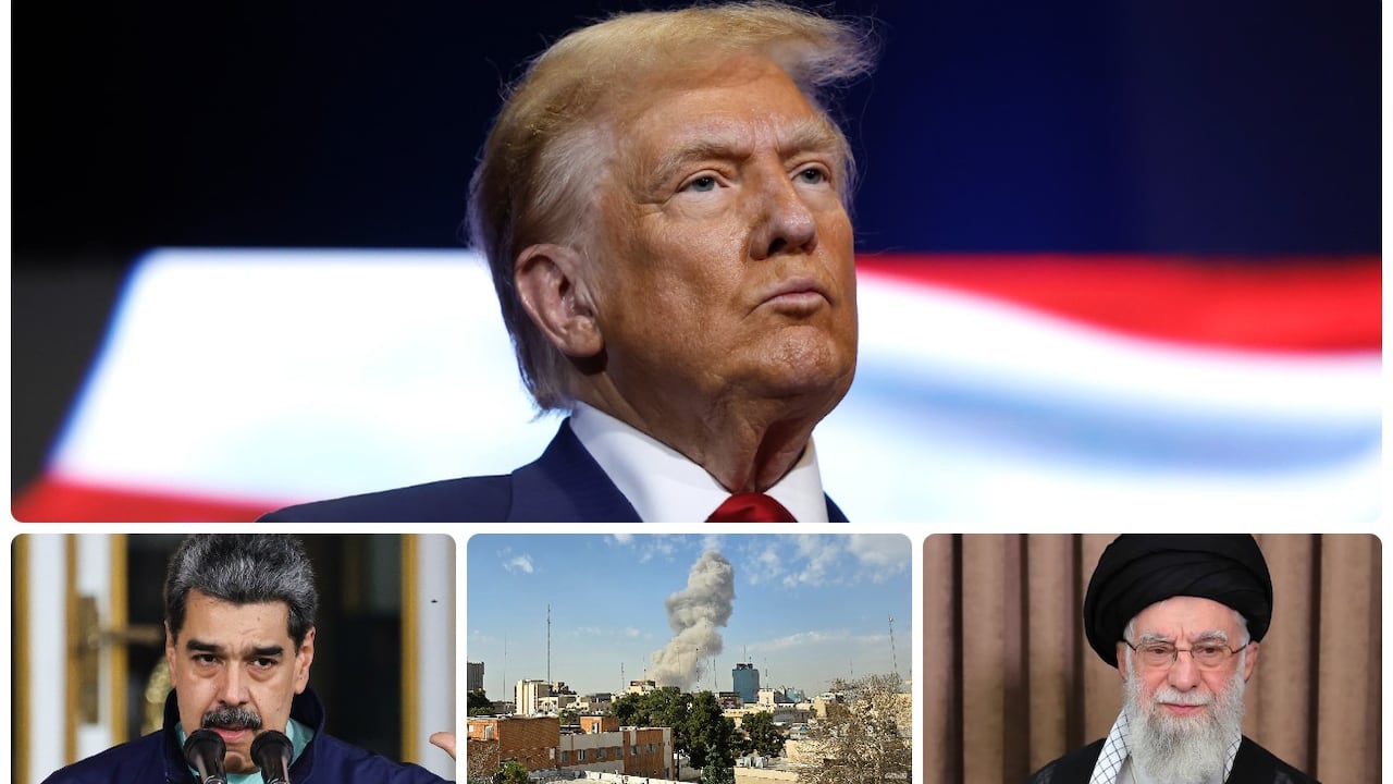 Donald Trump, Nicolás Maduro y Jamenei