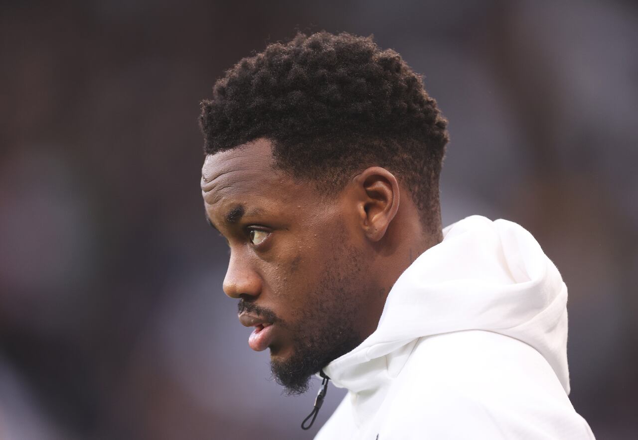 NEWCASTLE UPON TYNE, ENGLAND - DECEMBER 26: Jhon Duran of Aston Villa looks on as he walks out onto the pitch prior to the Premier League match between Newcastle United FC and Aston Villa FC at St James' Park on December 26, 2024 in Newcastle upon Tyne, England. (Photo by Aston Villa/Aston Villa FC via Getty Images)