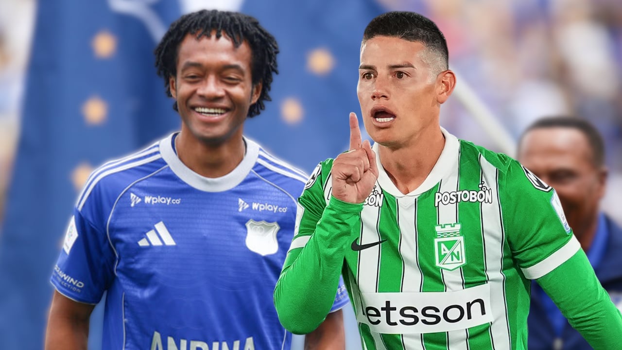 Juan Guillermo Cuadrado y James Rodríguez jugarán el primer clásico Atlético Nacional vs. Millonarios en el FPC