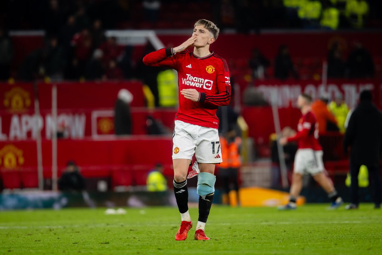 Alejandro Garnacho, jugador del Manchester United.