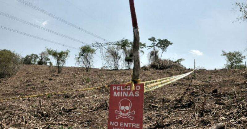 Campo minado. Imagen de referencia.