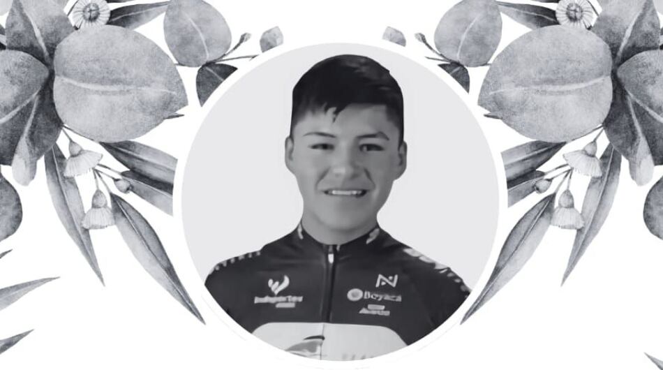 Juan David Cárdenas, ciclista fallecido en Boyacá.