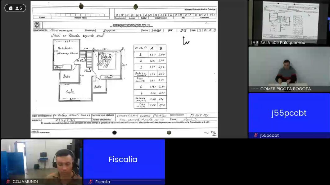 La Fiscalía General presentó las pruebas en contra de Jhonier Leal.