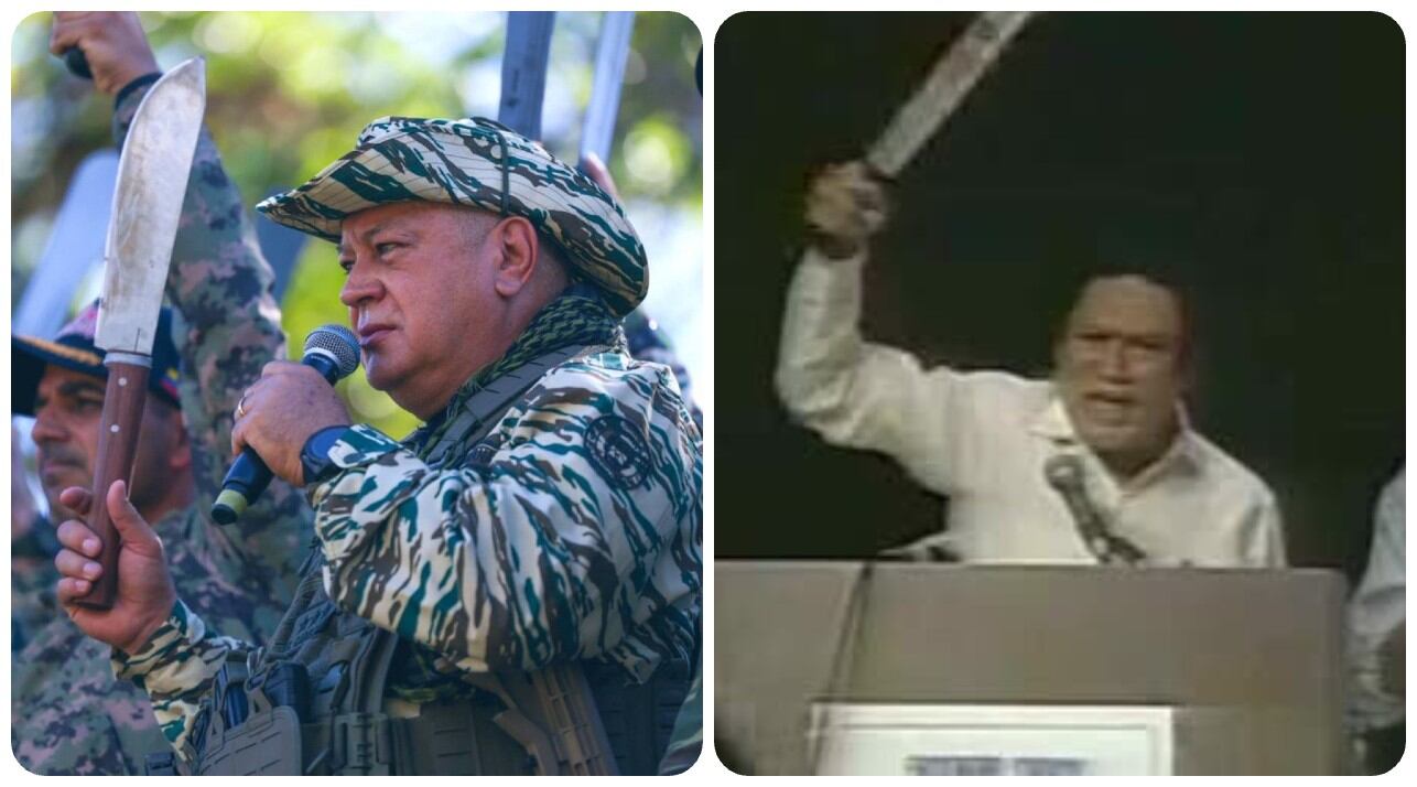 Diosdado Cabello y Manuel Noriega