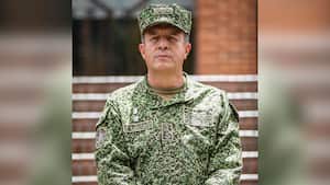 Almirante Francisco Hernando Cubides Comandante General de las Fuerzas Militares