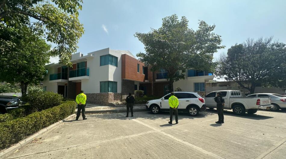 Inmueble incautado por la Dijín de la Policía Nacional.