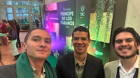 De izquierda a derecha Sebastián González Álvarez, Carlos Torres y Andrés Castellanos Molina