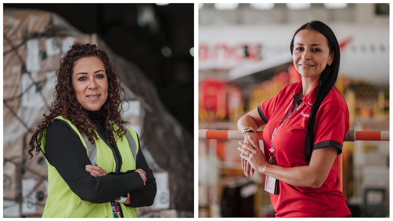 Viviana y Lina hacen parte de las casi 5 mil mujeres que trabajan en Avianca.
