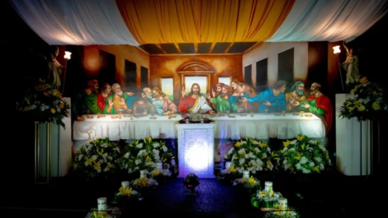 Réplica de la obra de la Última Cena.