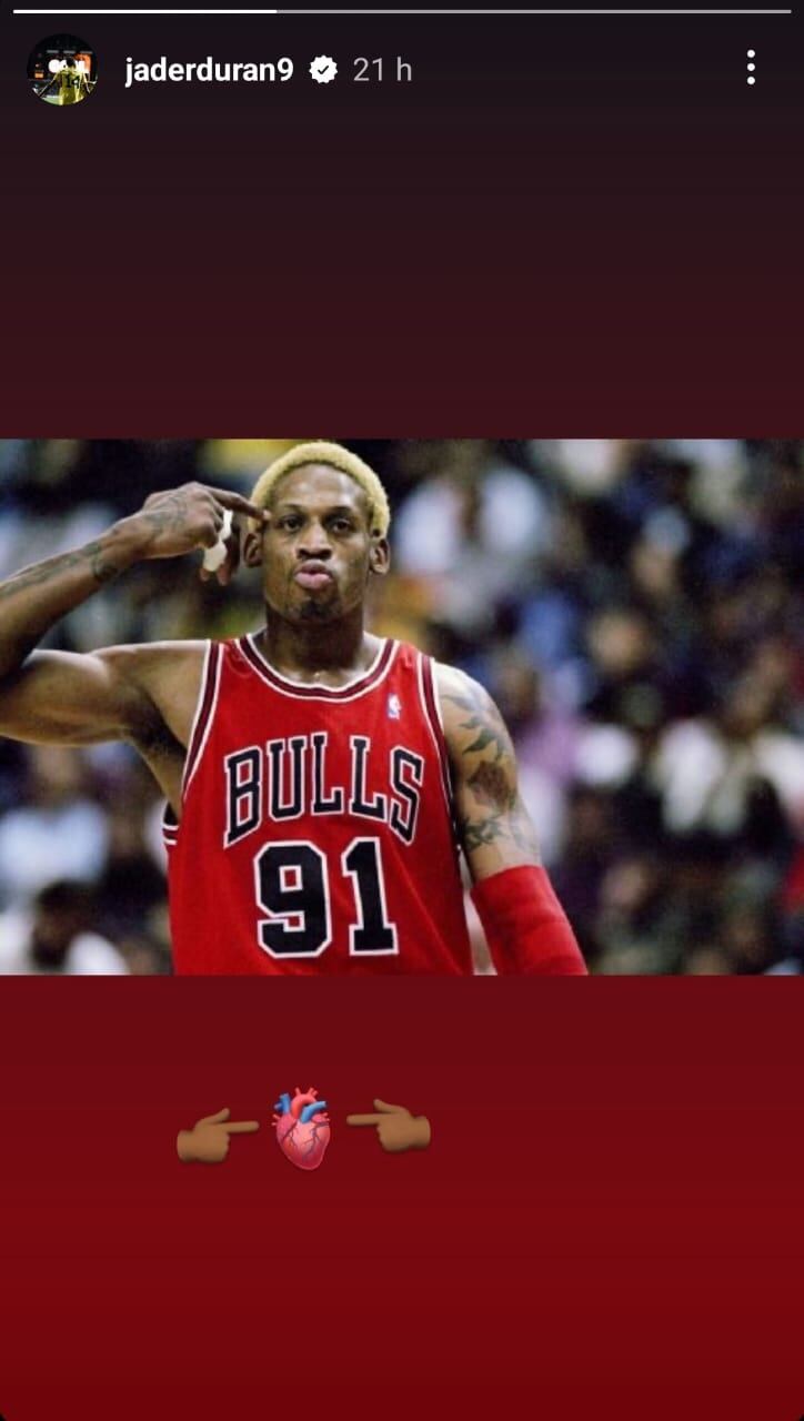 Jhon Jader Durán y la historia que publicó a través de Instagram