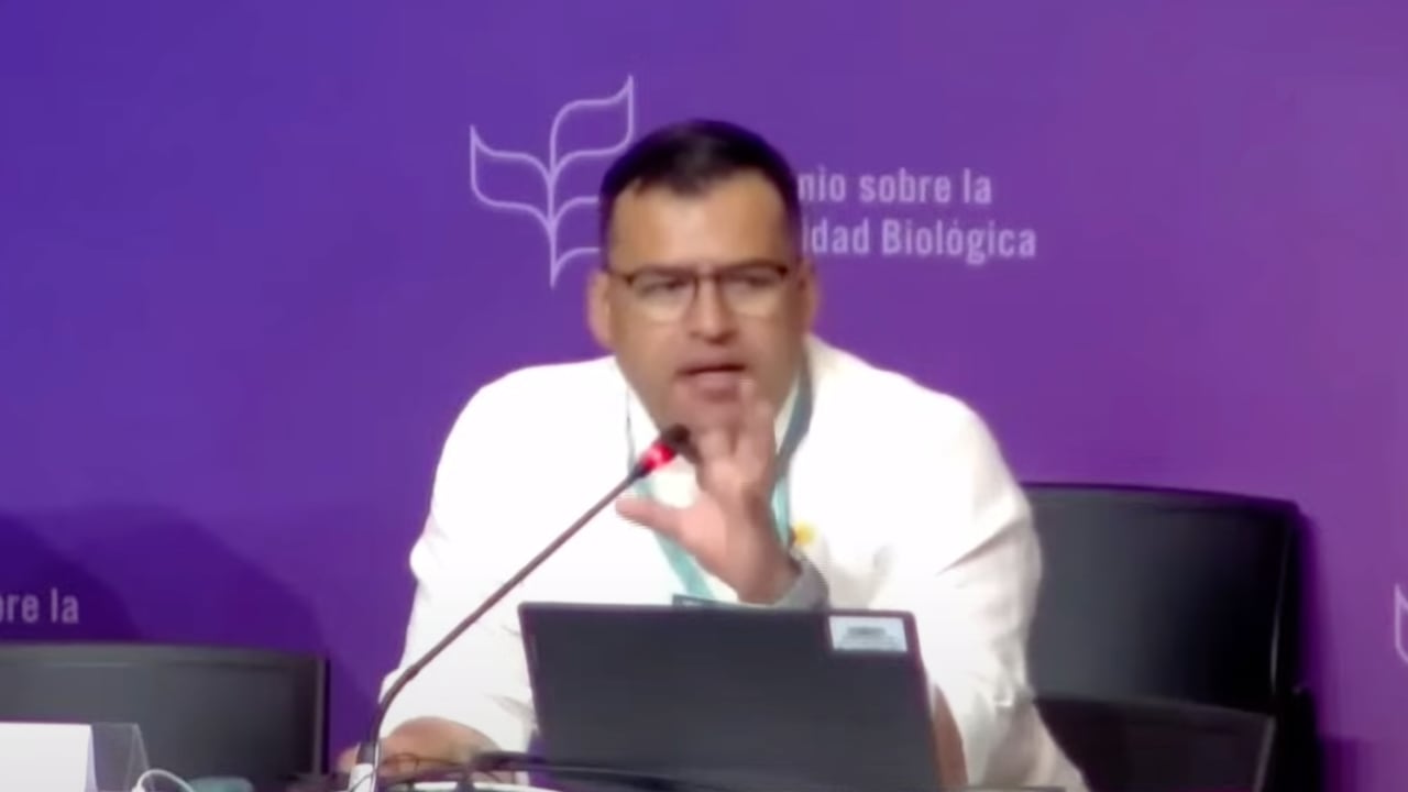 Jaime Raúl Salamanca en la COP16.