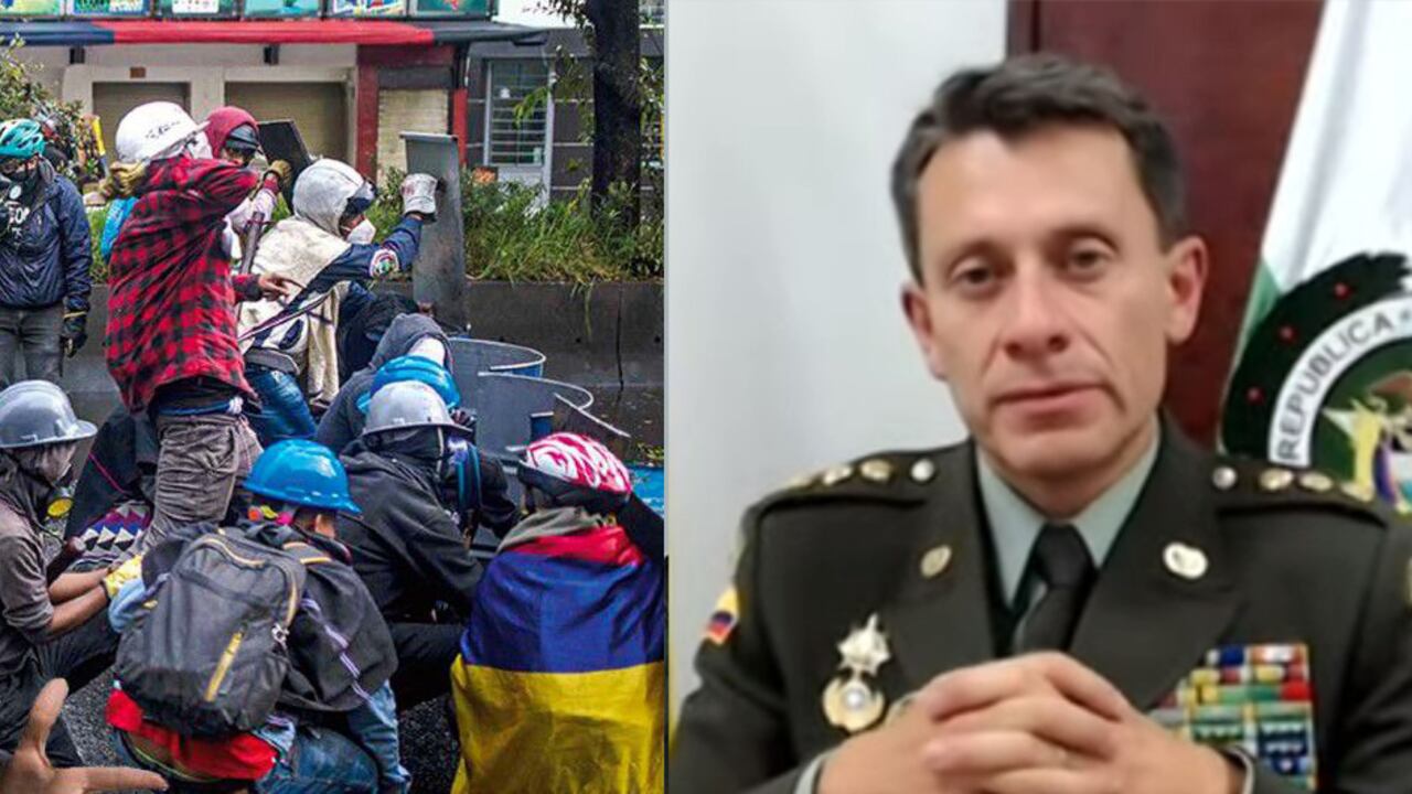 General Henry Sanabria, director de la Policía, se reunió con integrantes de la ‘primera línea’