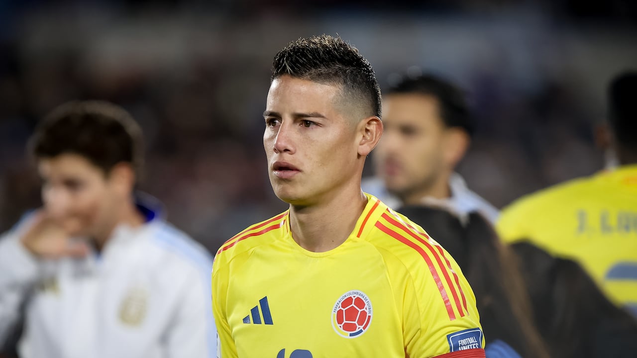 James Rodríguez defendiendo los colores de la Selección Colombia rumbo al Mundial 2026