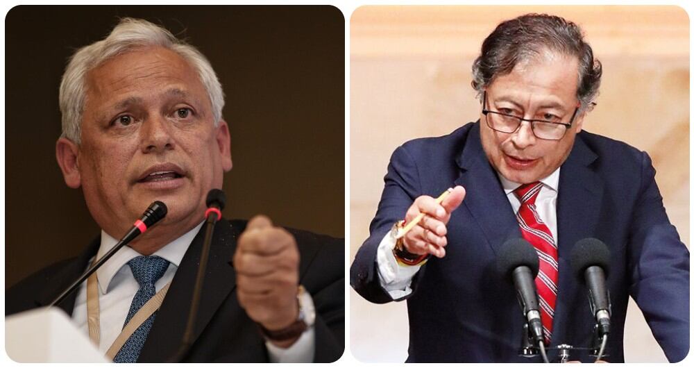 El expresidente del Senado, Hernán Andrade, y Gustavo Petro.