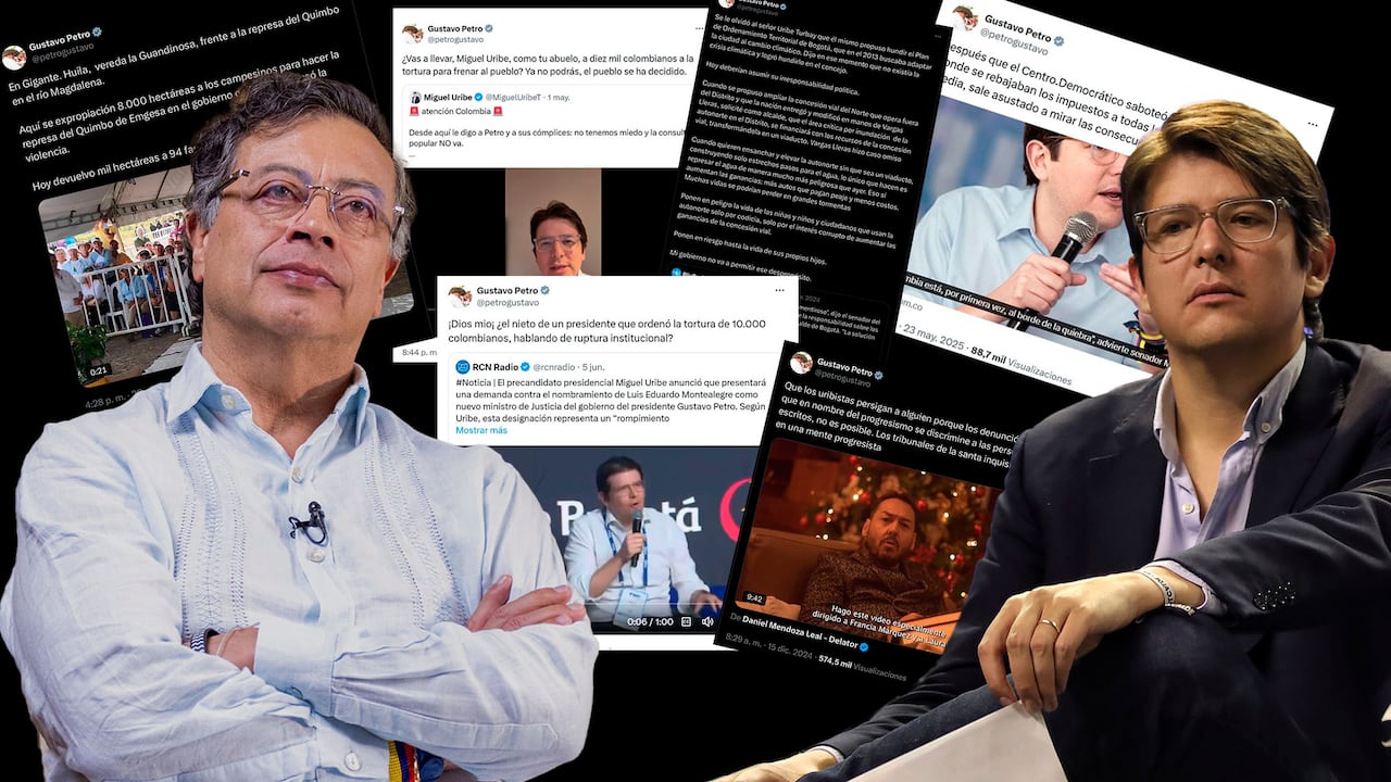 Gustavo Petro, Miguel Uribe Turbay Twitter