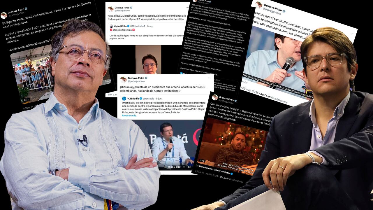 Gustavo Petro, Miguel Uribe Turbay Twitter.