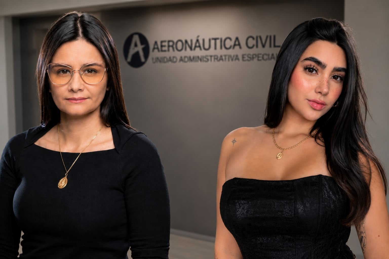 Angie Rodríguez, Aeronáutica Civil y Gabriela Muñoz.
