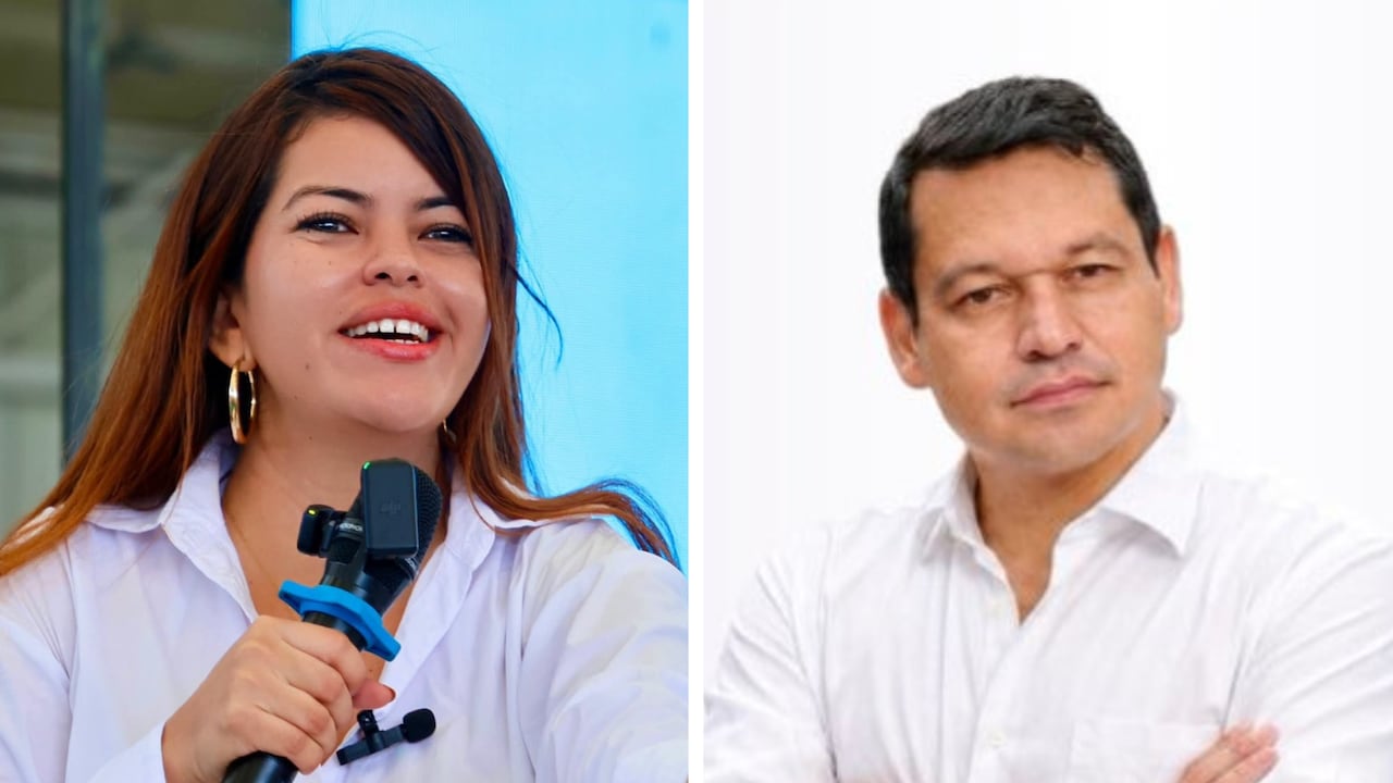 Alta consejera para la Paz, Jennifer Del Toro, y el senador Pacto Histórico, Alejandro Ocampo.