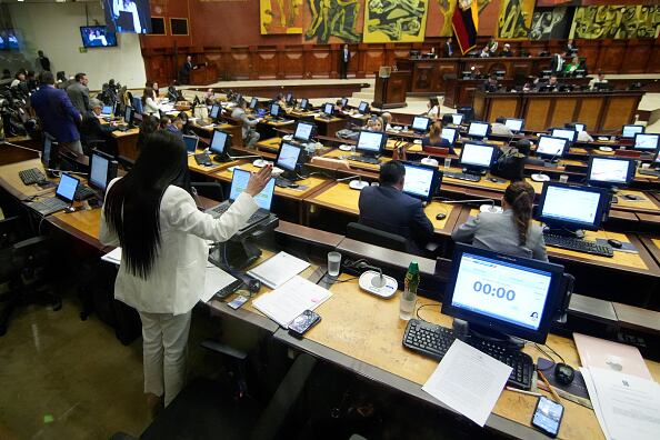 El Consejo Nacional Electoral (CNE) de Ecuador estudia el 20 de agosto como “fecha tentativa” para convocar las elecciones presidenciales y legislativas, de obligada celebración después de que el presidente ecuatoriano, Guillermo Lasso, disolvió por decreto la Asamblea Nacional. (Photo by Cristina Vega/Anadolu Agency via Getty Images)