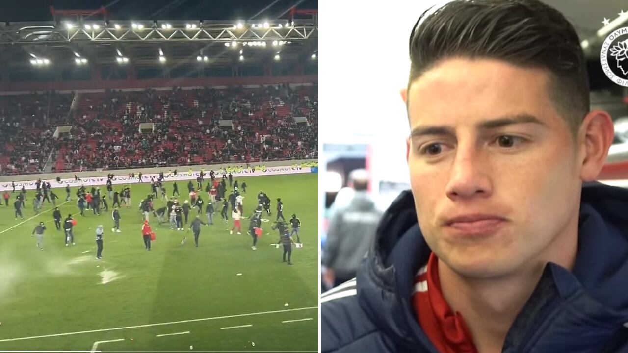 Olympiacos perdió su primer partido tras la salida de James Rodríguez.