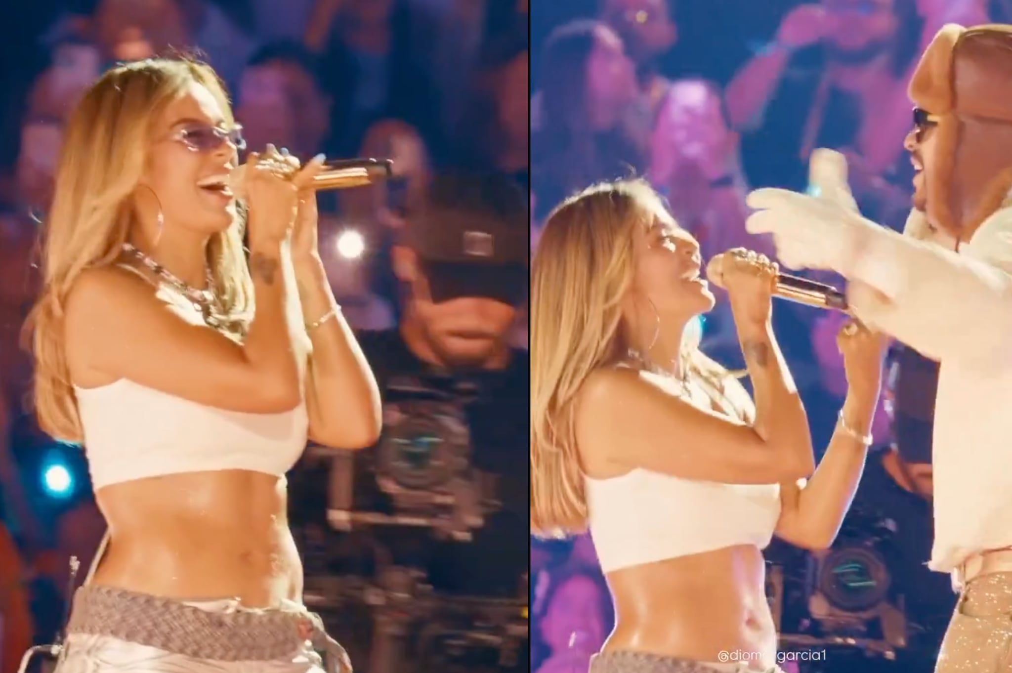 Karol G sorprendió como la última invitada especial de Bad Bunny en su tercer concierto en Medellín