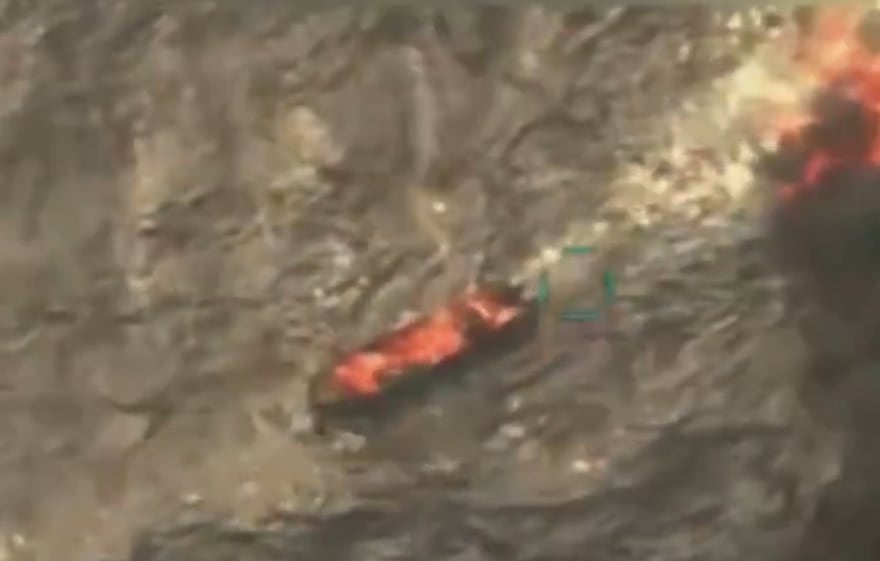 Ataque a narcolancha en el Caribe.