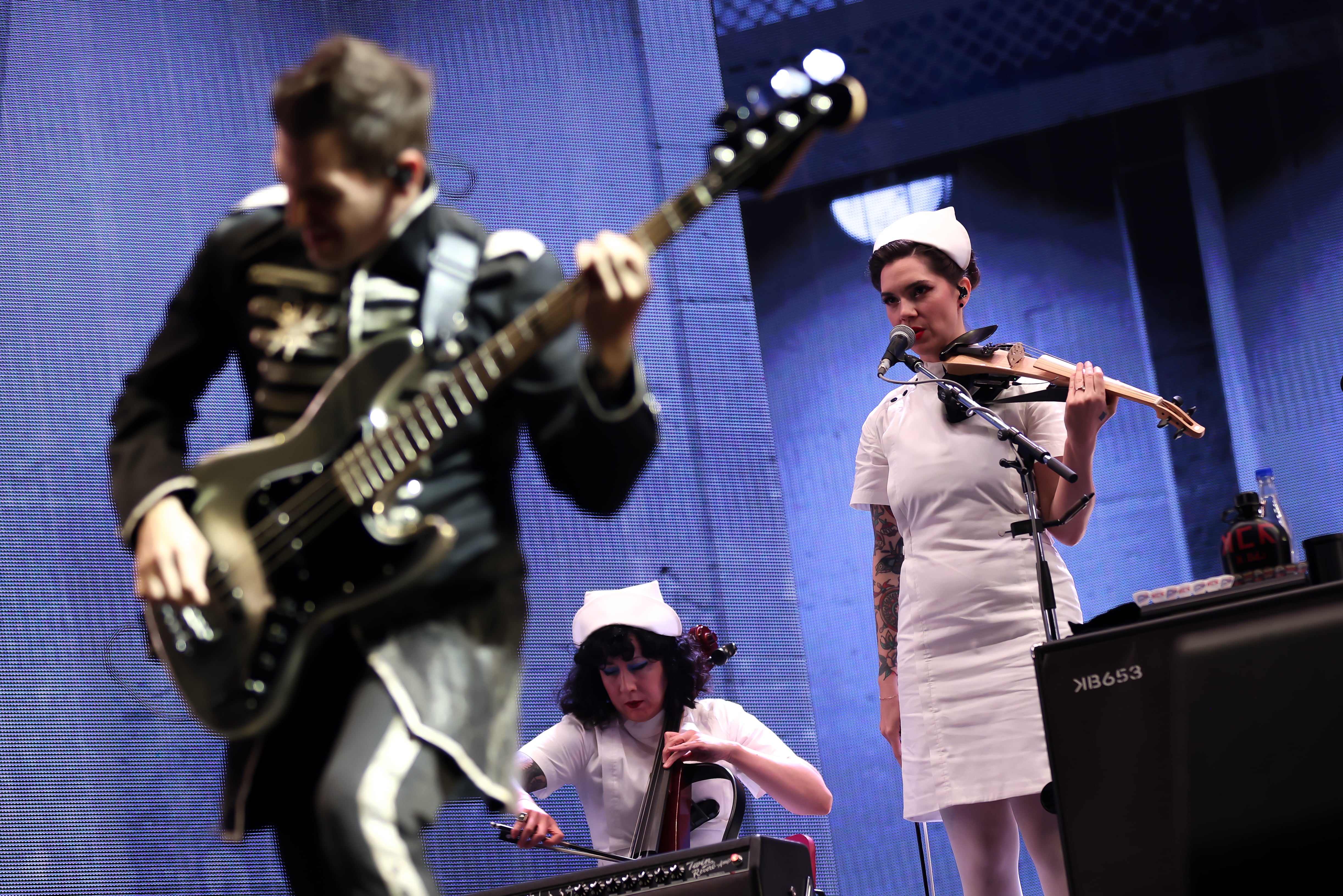 My Chemical Romance en el Vive Claro de Bogotá, Febrero 10, 2026. La primera visita de estos reyes del emo no decepcionó a nadie. Foto: Esteban Vega La-Rotta