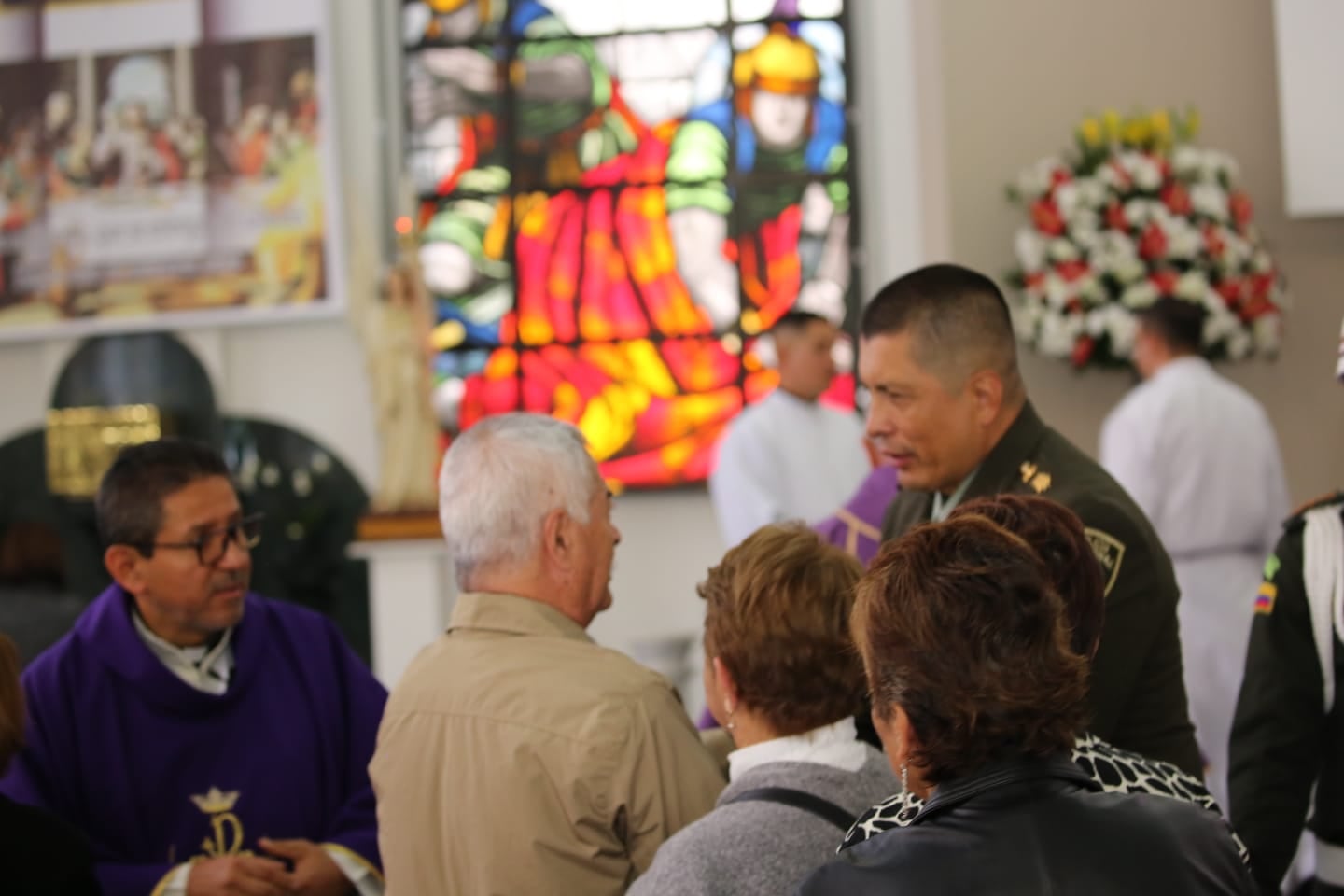 Sepelio del patrullero Andrés Idarraga Orozco, asesinado en Catatumbo