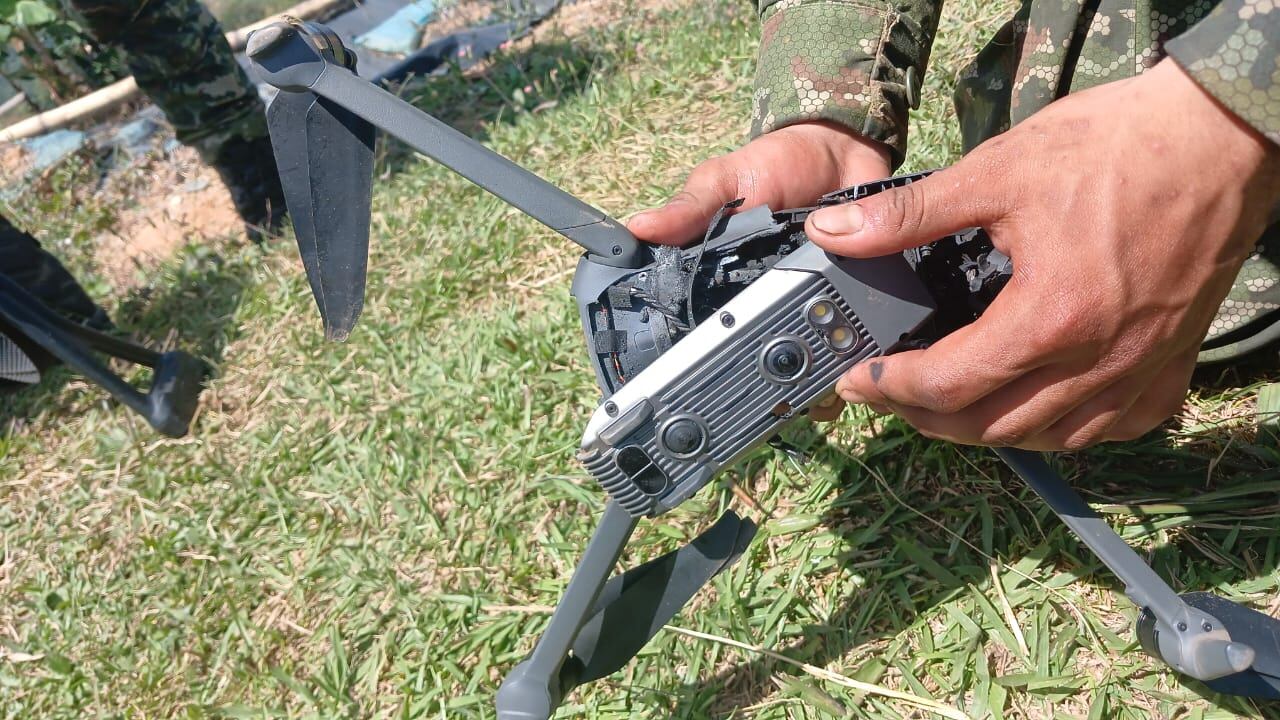 Drones que usan las disidencias de las Farc.