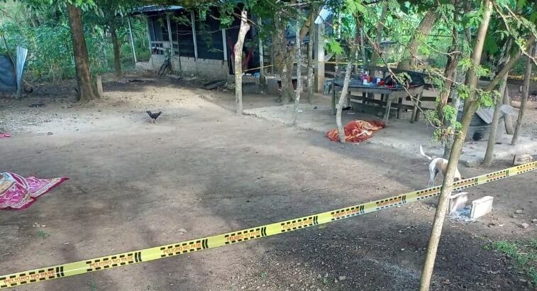 Zona donde ocurrió el doble crimen.