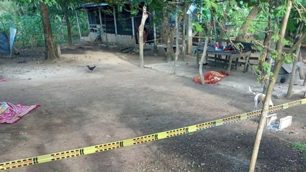 Zona donde ocurrió el doble crimen.