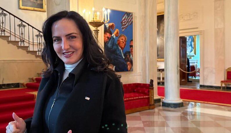 María Fernanda Cabal visitó la Casa Blanca