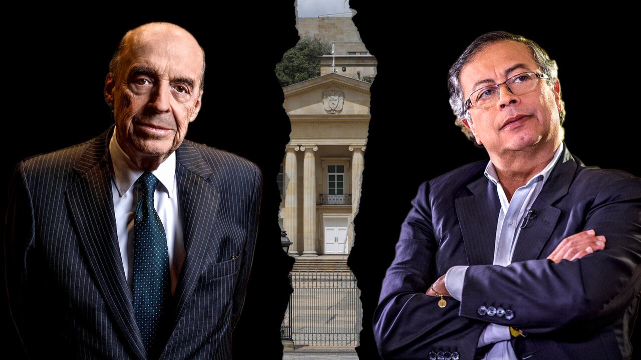 Álvaro Leyva y Gustavo Petro