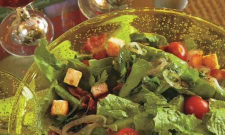 Las ensaladas son ricas en fibra y grasas saludables.