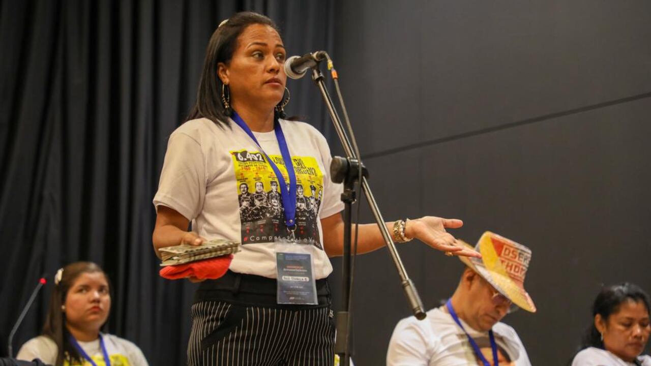 Rocío, hermana de víctima de falsos positivos