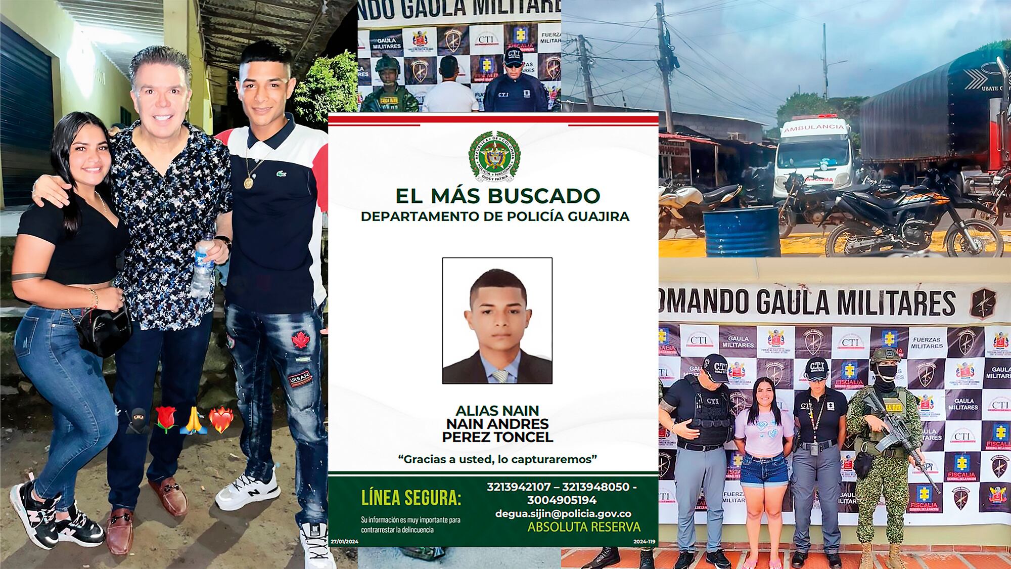 Alias Naím, el cabecilla de los Conquistadores de la Sierra que siembra el terror con su novia, la Bebesita, y cuenta con licencia para delinquir.