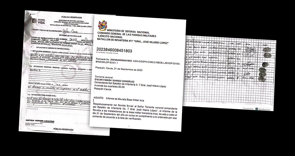 Documentos en poder de las disidencias de las Farc.