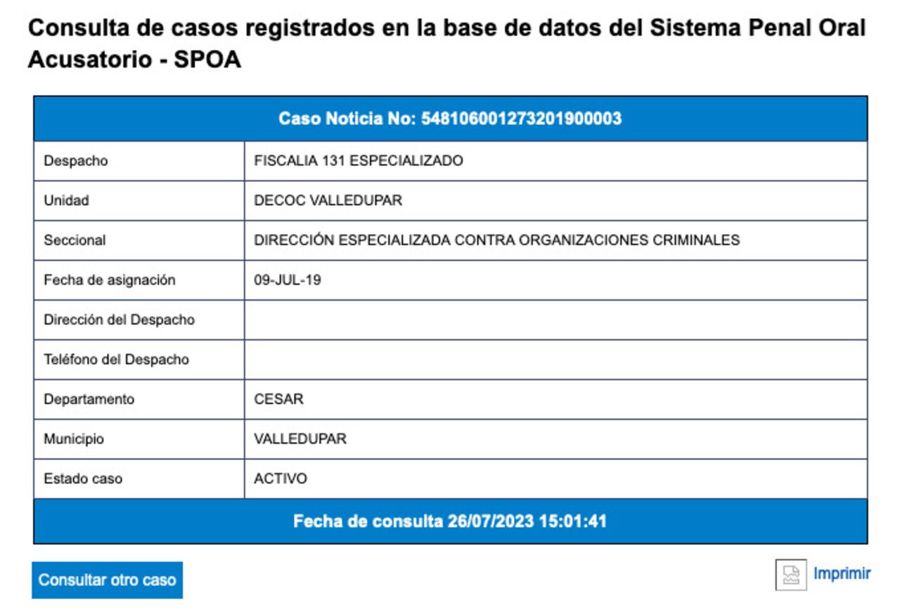 En los sistemas judiciales le figuran al reconocido empresario de petróleos Hernando Silva Bickenbach, investigaciones relacionadas con Bacrim.