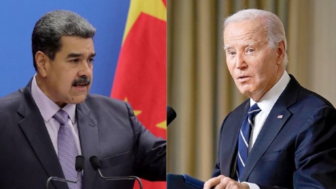 Nicolás Maduro, presidente de Venezuela y Joe Biden, presidente de Estados Unidos. Foto 1: AFP / Foto 2: AP