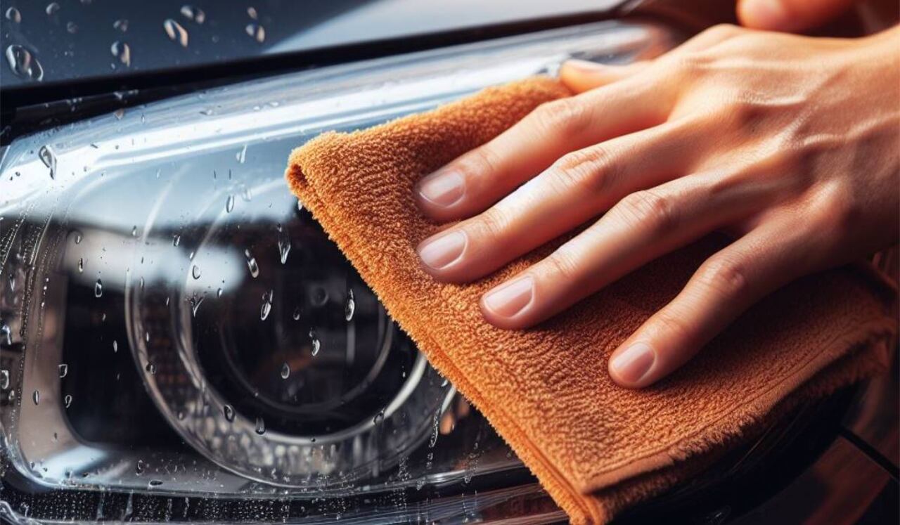 Limpiar los faros del carro ayuda a prevenir accidentes.