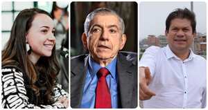 Sara Castellanos, César Gaviria y Venus Silva