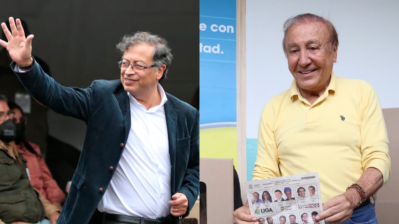 Gustavo Petro y Rodolfo Hernández fueron los candidatos más votados en la primera vuelta presidencial.